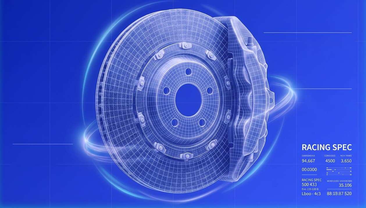 Carbon-ceramic composite brake disc blueprint